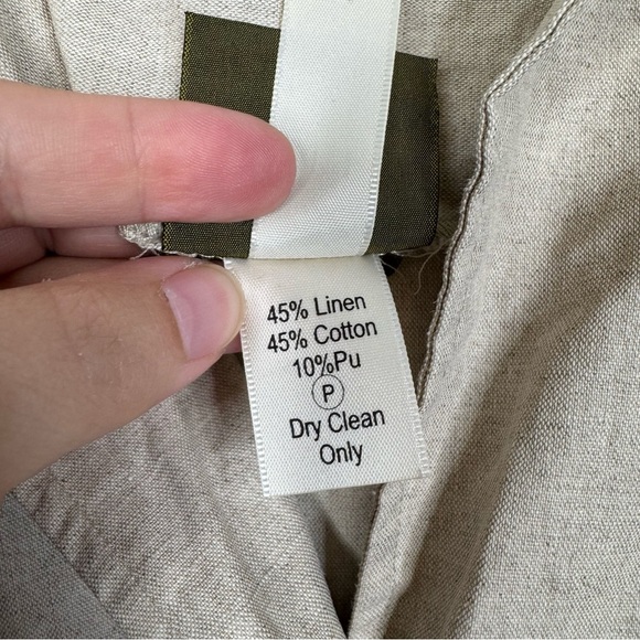Maralyce Ferree Linen Blend Big Button Jacket Size Medium - Picture 4 of 4